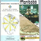 1974 Manitoba  Canada Official Highway Road Map 1874 Winnipeg Centennial Vtg 8f