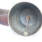 Antique Cow Bell 1880s W Leather Strap Collar From Farm In Bavaria Heavy 6lbs