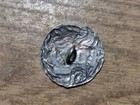 Antique - Art Nouveau Smiling Woman - Sterling Silver Button 7 8  Cs   Fs