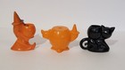 Vintage Halloween Rosbro rosen Hard Plastic 3 Candy Containers