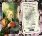 Oracion A San Benito De Nursia - Spanish - Plastic Holy Card Hc10