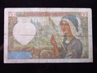 France 50 Francs 1941 H7397 P93 Banque Francaise Banknote Money