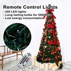 6ft Pop Up Pre Lit Christmas Tree Pull Up Collapsible Tree For Holiday Decor Usa