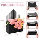 4pcs Floral Envelope Empty Flower Stripe Florist Bouquet Gift Packaging For M   