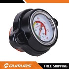 For Honda Kawasaki Yamaha Radiator Cap Cover W water Temp Gauge Meter 1 8 Bar