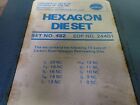 New Greenfield 24401 10 Piece Hexagon Die Set No  482  bn401 