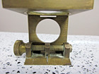 Vintage German Folding Brass Thread Counting Microscope Jeweler s Loupe 5x