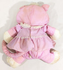 1986 Fisher Price Puffalump Pink Plush Cat In Dress 8002 Vintage Quaker Oats Toy