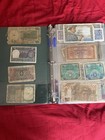 World Paper Money Vintage Banknote Lot Of 72 Banknotes Binder Mixed Countries 