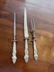 1847 Antique 3 Piece Carving Set Columbia By International Silver Ornate