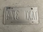 St Mararten License Plate Taxi 374