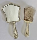 Vintage Gorham Sterling Silver  27 2pc Vanity Set Mirror   Brush No Monogram