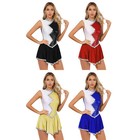 Us Women Sequin Figure Ice Skating Dress Sleeveless Ballet Lyrical Dance Costume