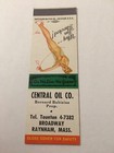 Matchbook Cover Matchcover Girlie Pinup Salesman   s Sample Central Oil Ma