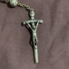 Basilica Of Saint Paul Rome Italy Silver Toned Religious Cross Crucifix Rosary 