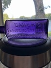 Vintage Extract Bottle - Deep Purple Color - Great Window Bottle 