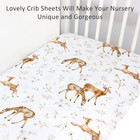 Fitted Crib Sheet 2 Pack  Crib Sheets 28 x 52  For Boys   Girls  Super Soft Brea