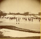 Earliest Curling Winter Sport Match Photo Ny Vs Jersey City 1870 Stereoview