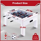 42  Foosball Coffee Table Soccer Game Arcade Game Tempered Glass Dinner Table