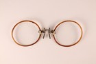 Vintage Pince Nez Celluloid Glasses 12k Gold Filled With Case