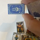 22 Miniature Tarot Card With Box Tarot Spread Mat Dollhouse Doll Size    1 6 New
