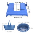 350lbs Medical Transport Chair Mobility Shower Commode Wheelchair Bedside Toilet