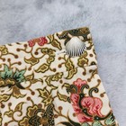 Vintage Skirt Women Xs Brown Pink Floral Cotton Pleated Side Shell Button A-line