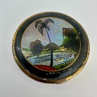 Vintage Coty Paris Rio Art Deco Powder Compact Enamel Scenic Made France