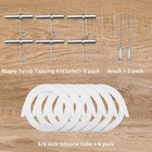 Maple Syrup Tapping Kit Stainless Steel Tree Taps Spiles Harvesting 6 Pcs