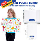 Trifold Poster Board 4 Pack 24  X 16  White Corrugated 4p  White
