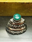 Vintage Sterling Silver Signed Ahd Taxco Mexico Ridged Perfume Snuff Bottle