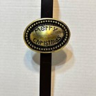 Vintage Merry Christmas Wreath Hanger Over The Door Metal Hanger Hook 14 