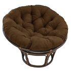 Microsuede Indoor Papasan Cushion  44-inch  48-inch  Or