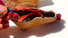 Antique 19c Chinese Embroidered Handmade Bound Children Shoes antique Asian Art