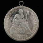 1876 10c Seated Liberty Dime  frs  Love Token