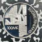 2000 Finland Aleksis Kivi 100 Markka Lot jm2284 Silver  Proof  Km 94