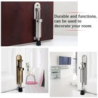 Kickdown Door Stop - Stainless Steel Easy Step Door Stopper Spring Loaded Tel