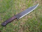 Custom Handmade Carbon Steel Hunting Survival Bowie Knife Camping Knife W sheath