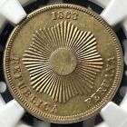 1863 Peru 2 Centavos Ngc Ms61 Lot g7203 Nice Unc 