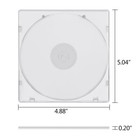 20 50 100 150 Pack Slim Clear Cd Jewel Cases Single Dvd Disc Storage Clear Tray