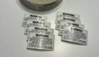Rare Original 1980s-1990s Vintage Football Helmet Warning Label - Black On White