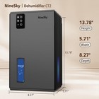1000 Sq  Ft Dehumidifier 95oz Medium To Large Room For Home Basements Office Led