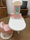 Vintage Little Tikes Beauty Salon Pretend Play Vanity Sink Set With Swivel Chair
