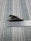 Vtg Silver Tone Tie Clip Tie Bar  Skinny Tie Width New Old Stock  0372