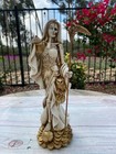 Santa Muerte Bendesida White Encarnada - 12  Color Hueso - Holy Death Fix Owl