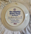 Mickey Mantle - 1992 Hamilton Collection Ltd Edition Plate  -   d 3433q