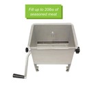 20lbs Manual Meat Mixer Sausage Mixer Machine With Stainless Steel Hopper   Lid