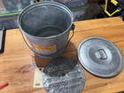 Vintage Galvanized Metal Minnow Bucket Doran   146 