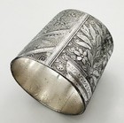 Aesthetic Movement Napkin Ring Silver Plate Victorian C1890