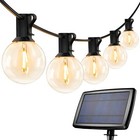 Solar String Lights -50 200ft Led Outdoor String Lights -shatterproof waterproof